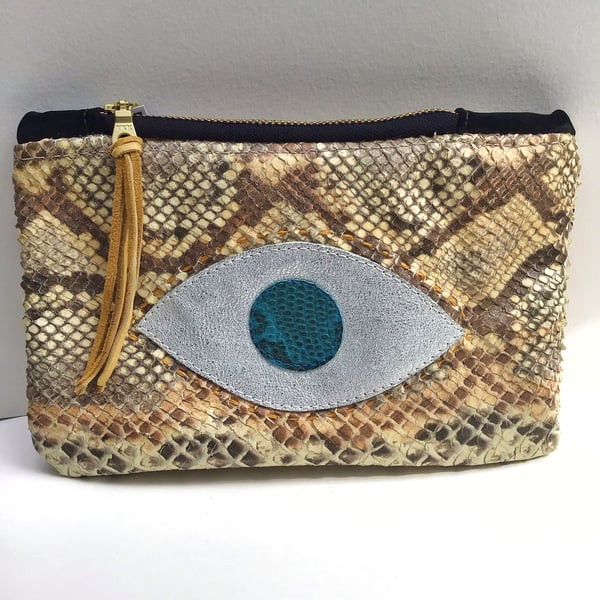 Image of Snake Print Eye Pouch