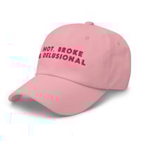 Image 2 of Hot, Broke & Delusional Dad Hat