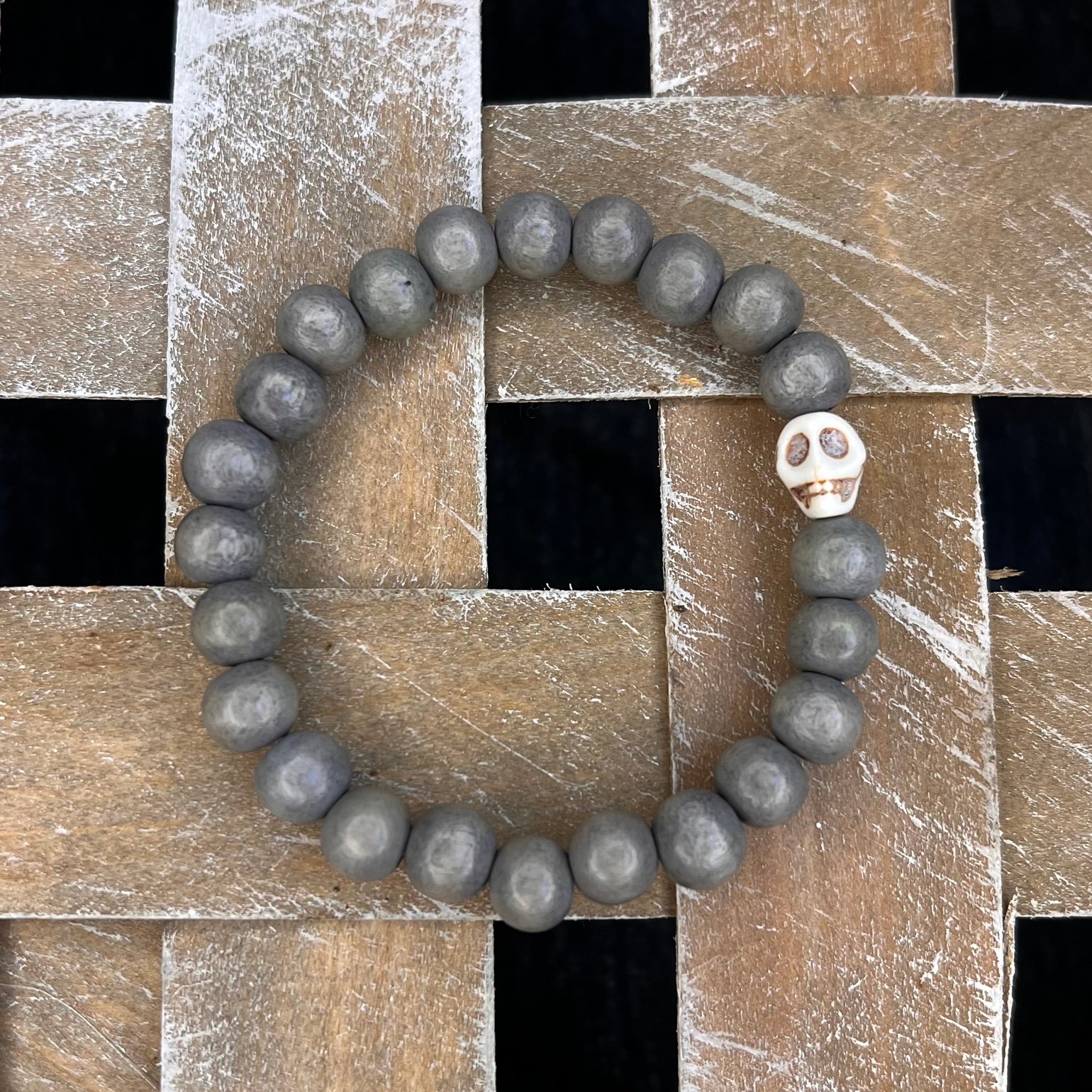 Image of Grey Skullie Bracelet