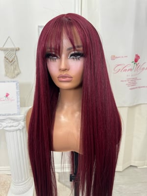 Image of Sangria bangs luxury (custom order) 