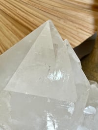 Image 6 of Large Clear Quartz Self Healed Points Cluster  Statement Piece #2063