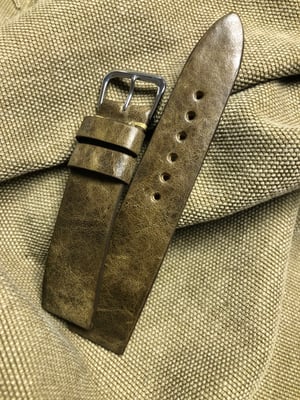 Image of Waxed calfskin vintage watch strap