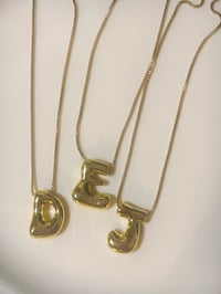 Image 1 of Initial Bubble Necklace