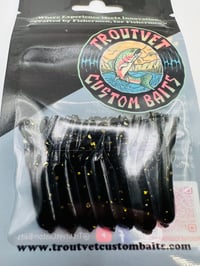 Black Gold Flake Mini Jig 7 pcs