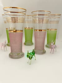 Sugar Frosted High Ball Glasses