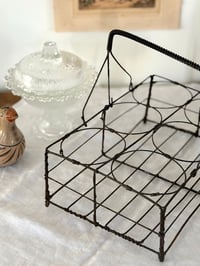 Image 2 of Panier à verres ancien