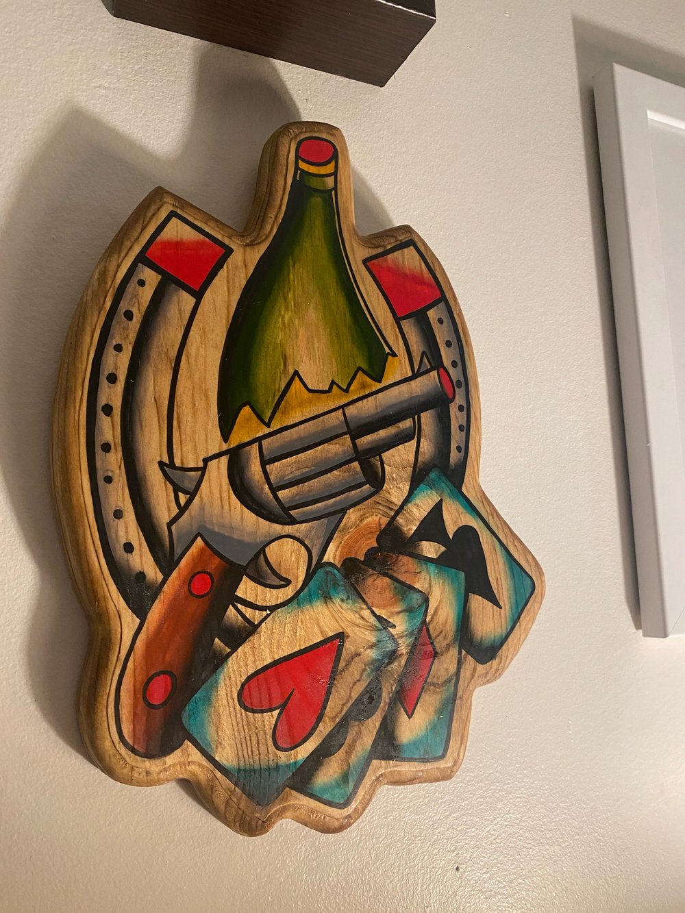 Man’s Ruin Wood Cutout Wall Art