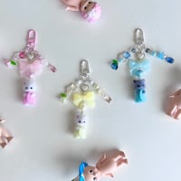 Image 1 of Baby Persian Cat Triplets Keychains