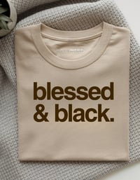 Image 3 of Blessed & Black Tee