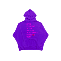 Image 4 of SFWNWDSY* HOODIE - SYRUP / FLAMINGO 