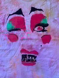 Image 1 of Grumble Face on T Shirt tie dye red and orange (2XL)