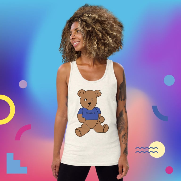 Benny In Blue Unisex Tank Top Image 5