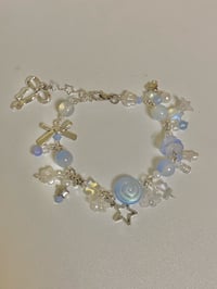 Image 2 of cluttered blue bracelet