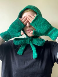 Image 1 of Bonnet + Fingerless Mittens