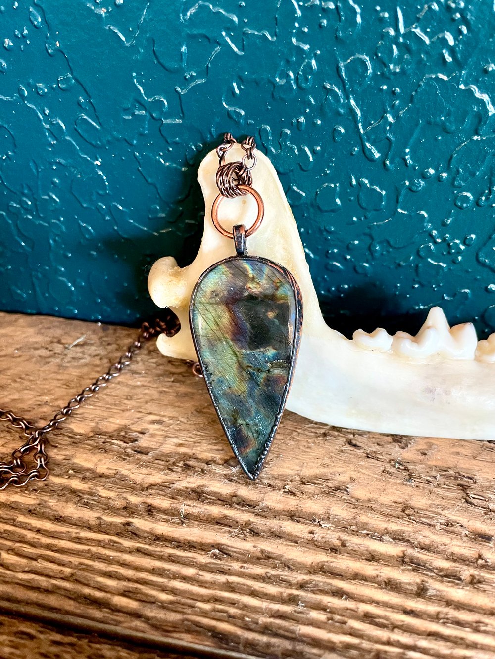 Teardrop Labradorite Pendant