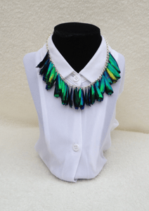 Image of Beetle Wing Necklace