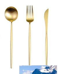 Image 1 of Gold Cutlery  Set