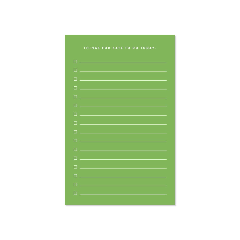 Image of Personalized Things To Do Notepad