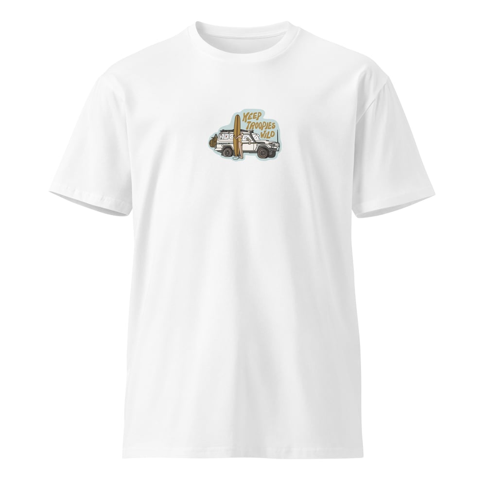 Image of Keep Troopies Wild Surfer Girl Unisex Premium T-shirt