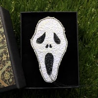 Image 3 of The Scream stitched brooch