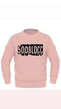500Blocc Pink Crew Neck (Blk)