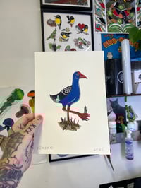 Image 1 of Pūkeko print