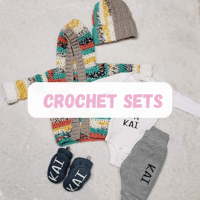 Image 1 of Crochet Sweater Set