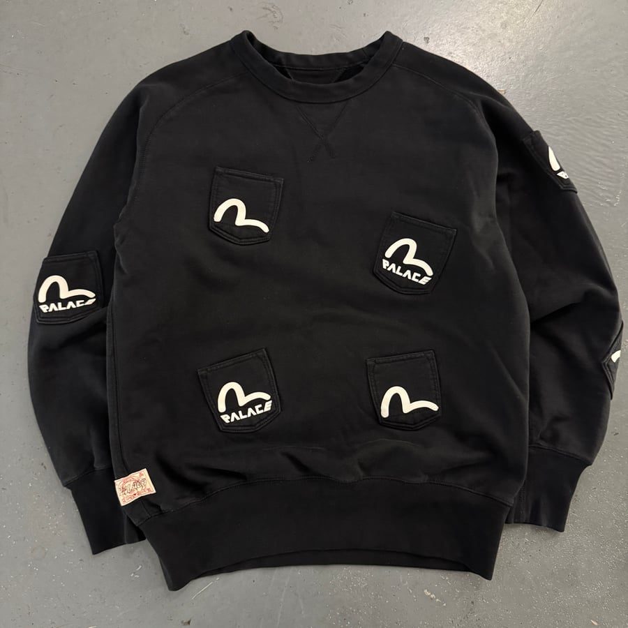 Image of Evisu x Palace Multi pocket sweatshirt, size large