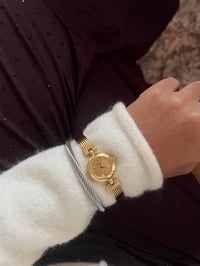 Image 8 of RARE Vintage Bangle Style BULOVA Gold Tone Watch- New in BOX 