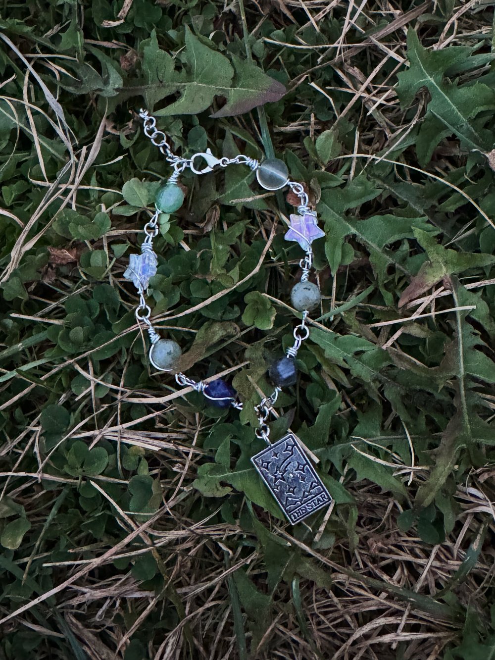 Image of "the Star" Tarot Bracelet w/ Sodalite, Fluorite, & Labradorite