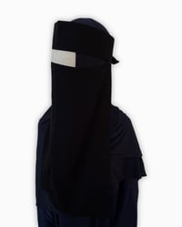 Image 1 of Long Stiff Band Niqab