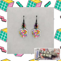 Rubik's Cube Earrings