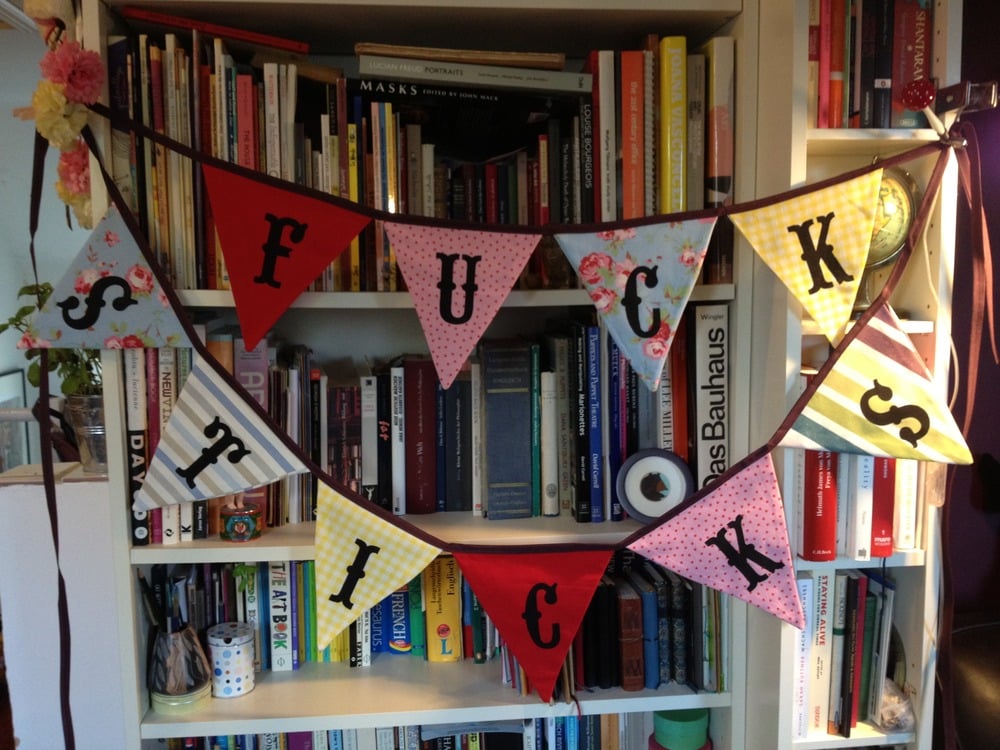 Cunting incredibly rude bunting — A very English sweary bunting