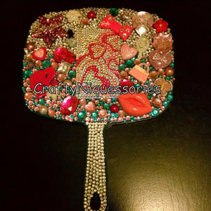 Image of ♥Barbie Blinged out hand mirror ♥