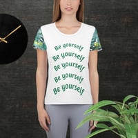 Image 4 of Be Yourself Women's Athletic T-shirt