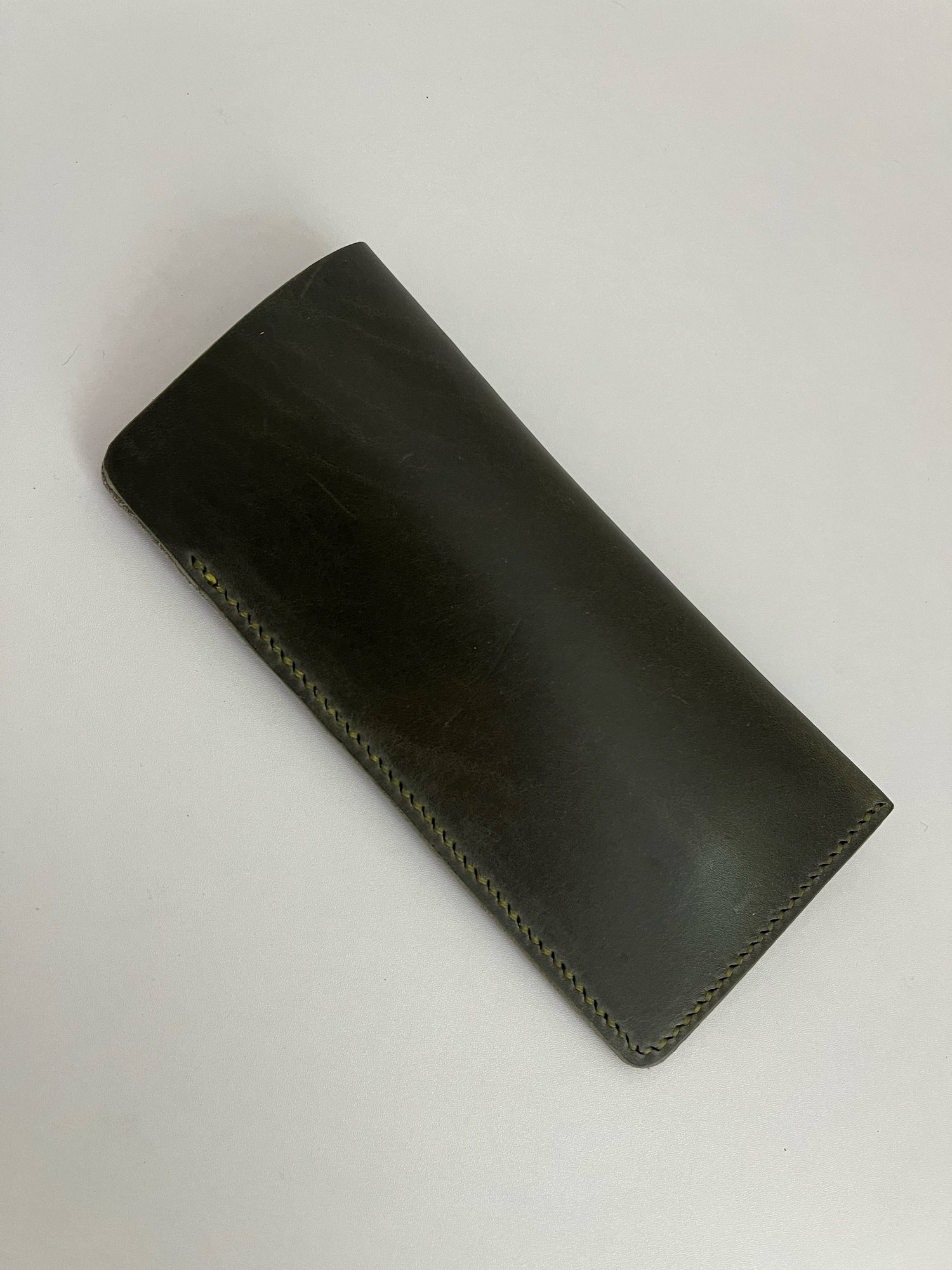 Image of Olive Vachetta Sunglasses Case (olive)