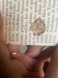 Image 4 of Sceau Napoleon III, en bois tourné noirci, XIXème siecle, Monogramme C E- platine ronde