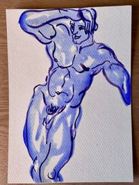 Image 1 of Watercolour ~ Blue Boys XVI