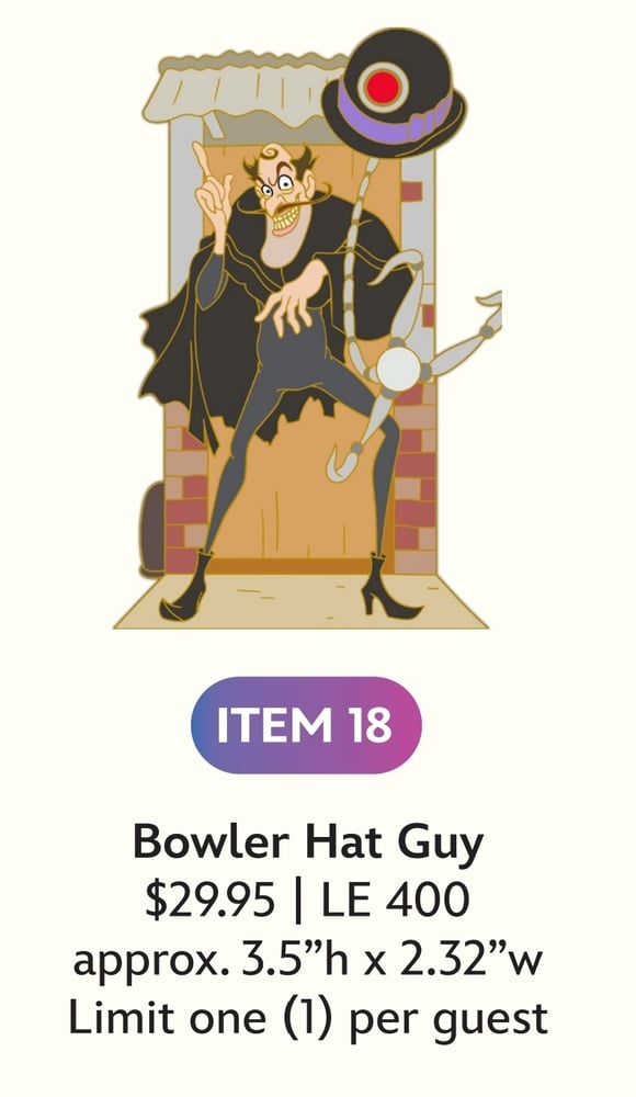 Image of Bowler hat guy disney villains wdi pin le 400