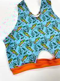 Image 3 of READY TO SHIP XL Trout Keyhole Tank Bralette