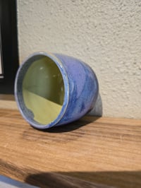 Image 1 of Purple cup with Chartreuse inside