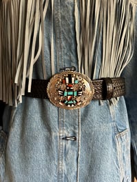 Image 7 of Ben Begay Belt buckle & new leather belt 