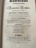 Mémoires et secrets de l’Imperatrice Josephine, par Melle Le Normand, 1827, ex. signés!!