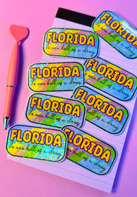 Image 2 of Florida Holo Glitter Sticker