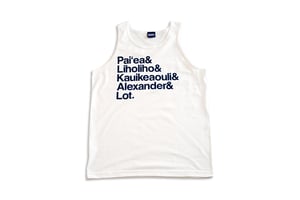 Image of SOLD OUT - Lineage& - White / Navy Tank Top