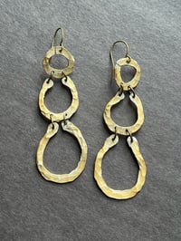 Image 1 of Large hammered earrings