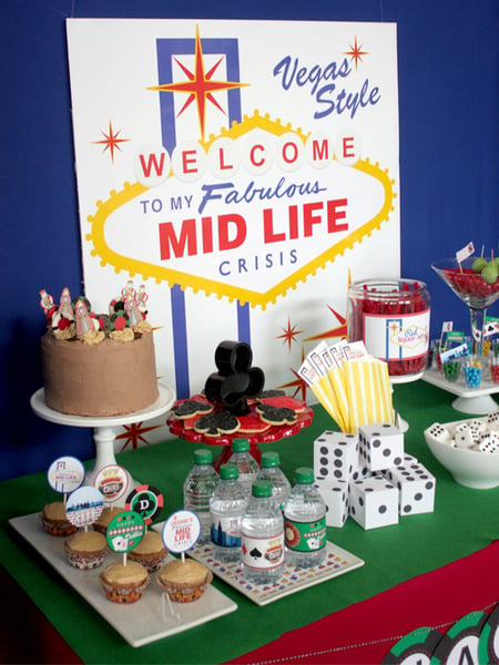 Image of  Vegas Midlife Crisis printable Birthday Party collection by wants and wishes