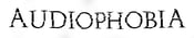 Image of Audiophobia Vinyl Decal - Black