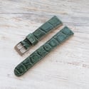 19mm Crocodile Strap In - Green