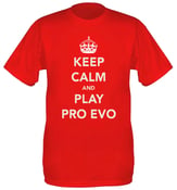 Image of Keep Calm And Play Pro Evo: T-Shirt | Red